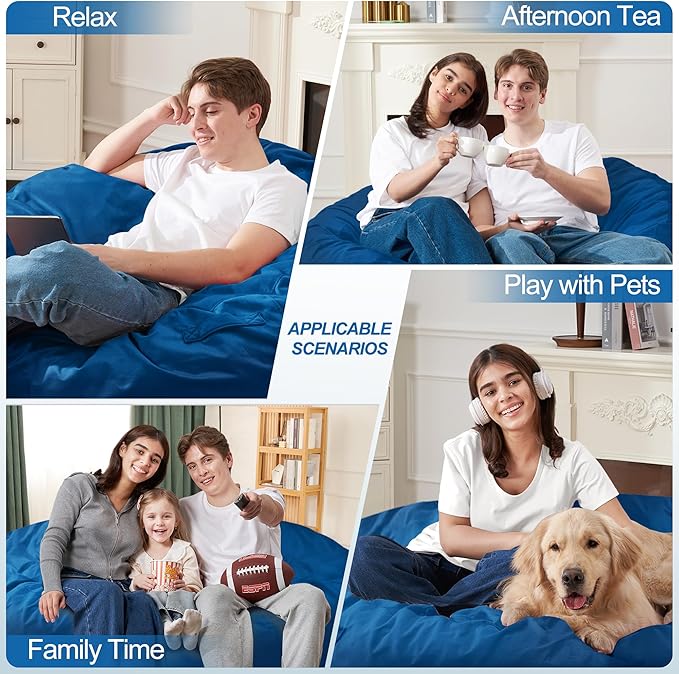 Homguava 4 FT Bean Bag Chair: 4' Bean Bags - Image 4