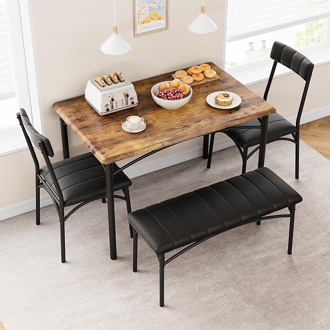 Dining Table Set for 4, Small Dining Table Set - Image 3