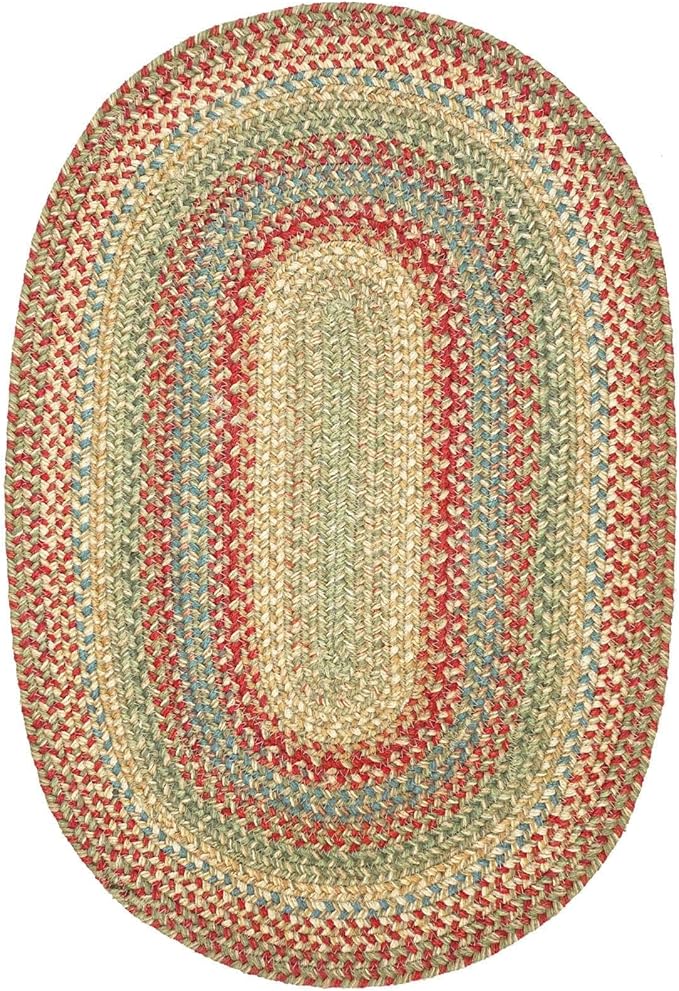 Homespice Azalea Multicolor Oval Braided Rugs, 8x10' - Image 8