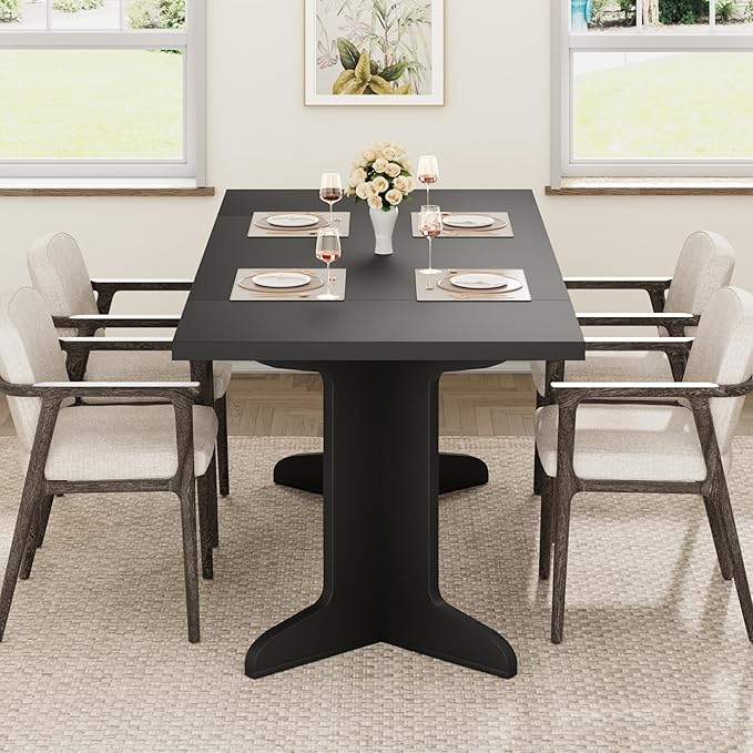 71" Large Dining Table for 6, Farmhouse Kitchen Table - Image 8