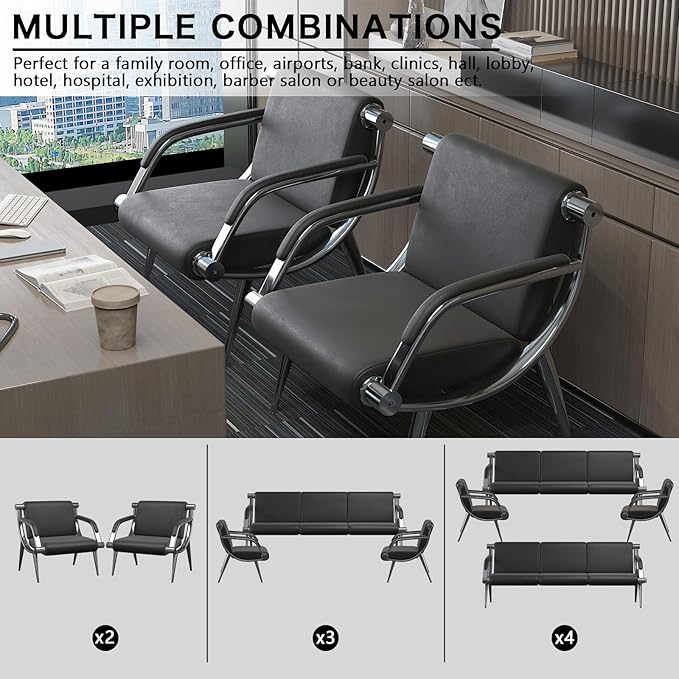 wonline 2Pcs Waiting Room Chair - Image 4