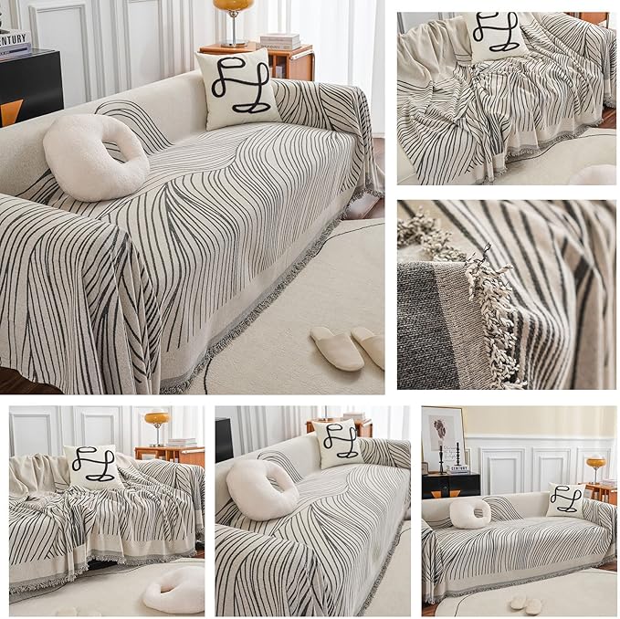 STACYPIK Stylish Striped Sofa Cover - Image 9