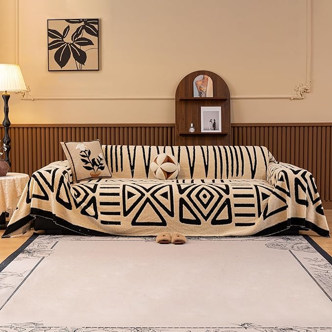 HANDONTIME Boho Sofa Covers for Dogs by HANDONTIME
