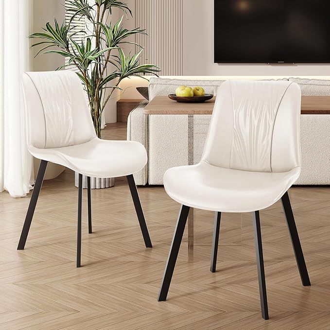 Upholstered Dining Chairs Set of 4, Modern Kitchen & Dining Room Chairs - Image 2