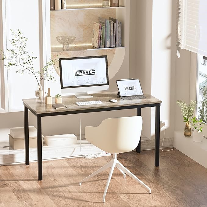 Teraves Computer Desk/Dining Table Office Desk Sturdy Writing Workstation - Image 2