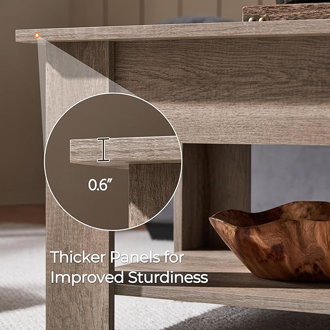 Yaheetech Lift Top Coffee Table - Image 10