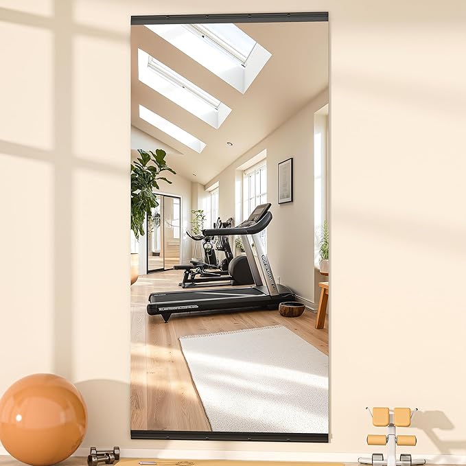 Hasipu 94''x39'' Home Gym Mirror Large Full Length Wall Mounted Full Body Mirror - Image 2