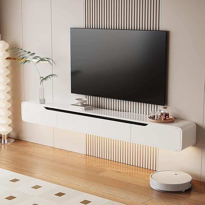 High Gloss Floating TV Stand by Furninova