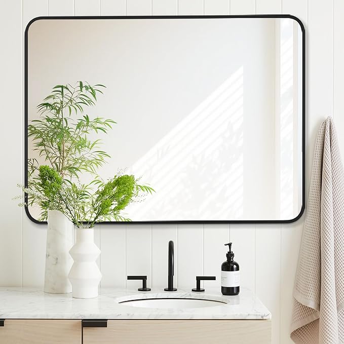 24x32 Inch Rectangle Bathroom Mirror - Image 4