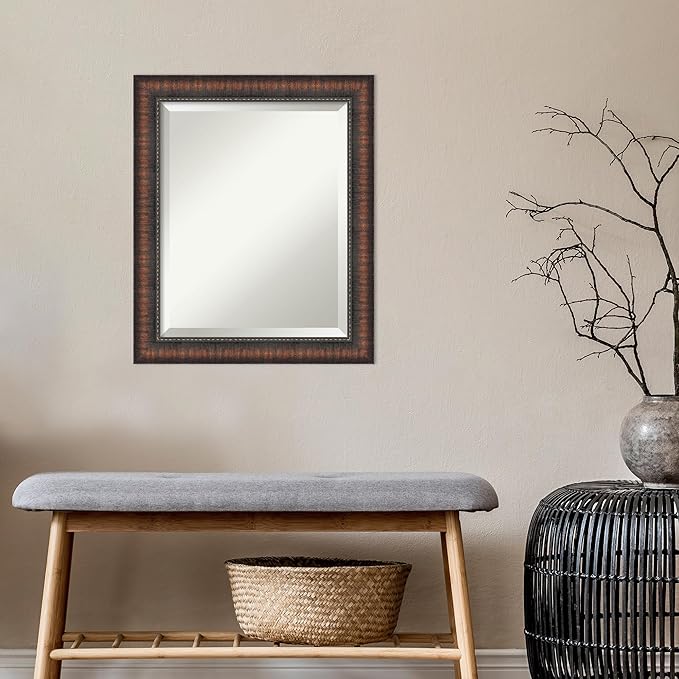 Amanti Art Brown Bathroom Mirror - Image 5