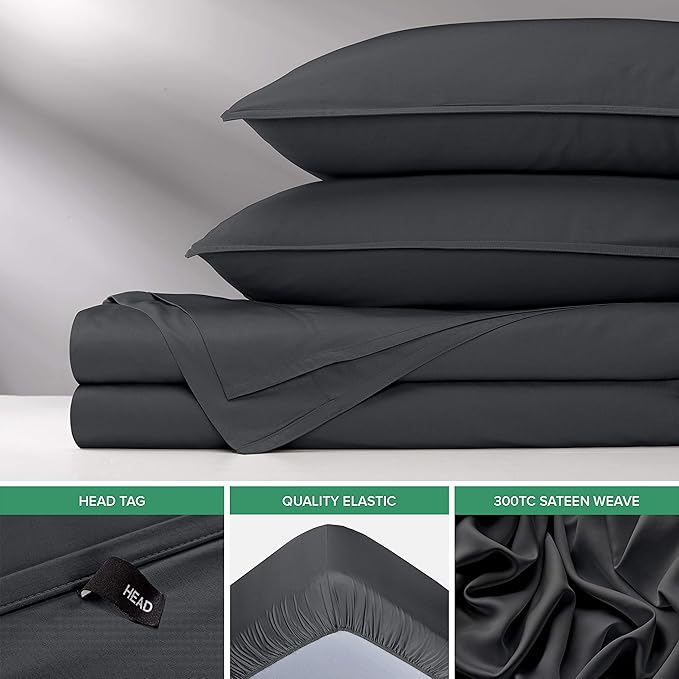 Split King Sheets by Pure Bamboo, Genuine 100% Organic Viscose Derived from - Image 6