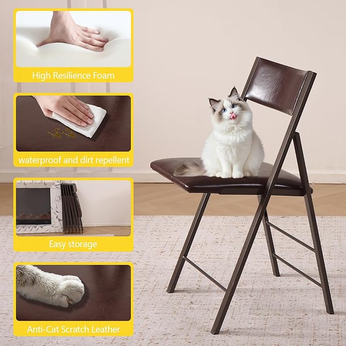 Folding Chairs with Cushion 2 Pack - Image 6