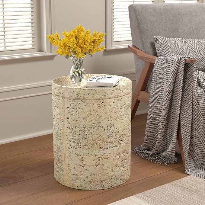 COSIEST 2 Pieces Outdoor Side Table, Lightweight Accent Table - Image 4