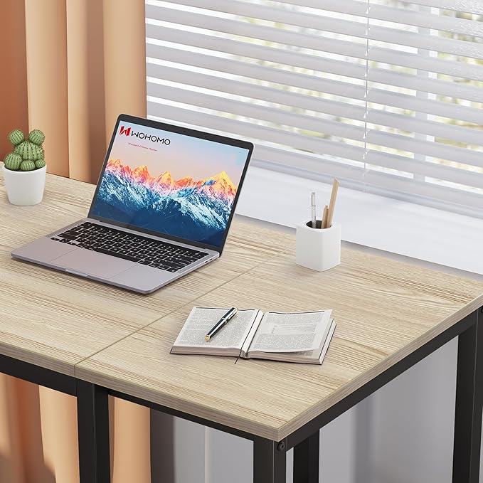 SINPAID 40'' Oak Computer Desk - Image 8