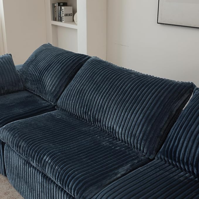 Down Filled Boneless Sectional Sofa Cloud Couch - Image 8