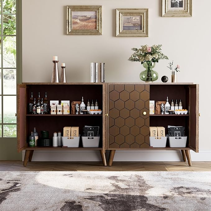 COSIEST Set of 3 32" Storage Sideboards - Image 4