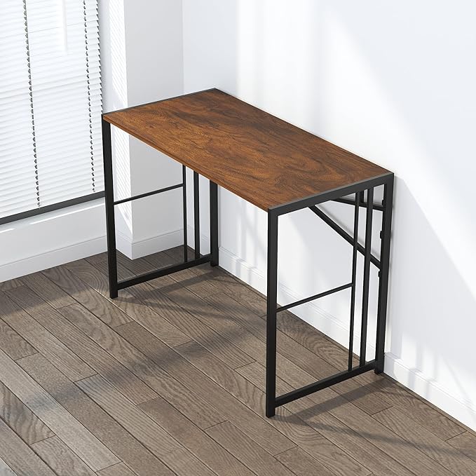 Folding Computer Desk 40 inch Writing Gaming Computer Camping Desk, No Assembly - Image 7