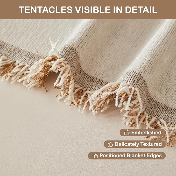 STACYPIK Boho Arched Pattern Sofa Cover Throw, Washable Chenille Furniture - Image 8