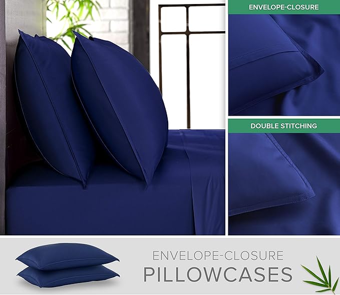 King Sheets by Pure Bamboo, Genuine 100% Organic Viscose Derived from Bamboo - Image 3