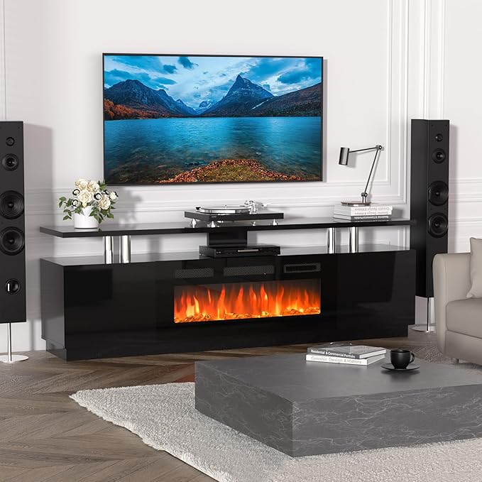 70 Inch Fireplace TV Stand - Image 5