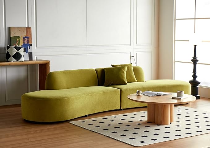 Container Furniture Direct 132" Curved Sofa - Image 4