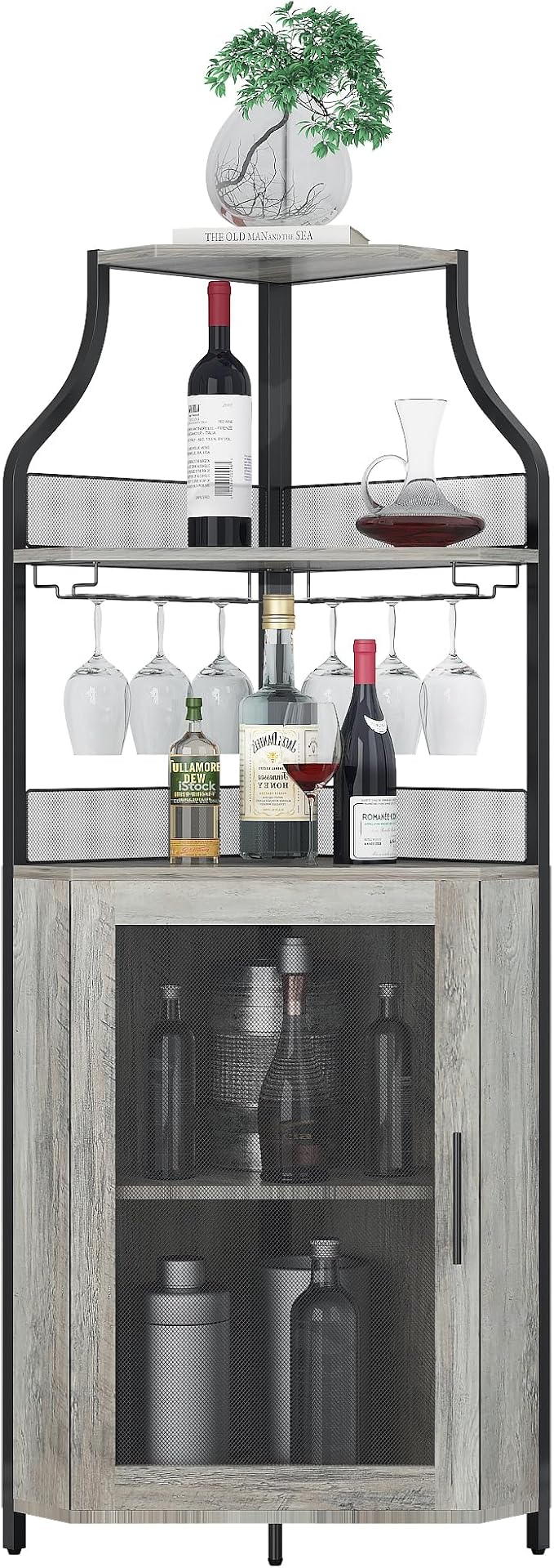 GAOMON Corner Wine Cabinet - Image 7