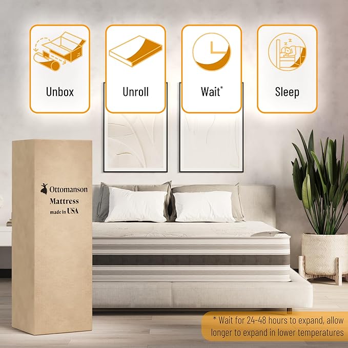 Ottomanson Twin XL 12" Hybrid Mattress - Image 7