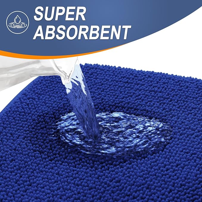 OLANLY Thick Memory Foam Bath Mat Rug 30x20, Extra Soft Absorbent Bathroom Rug - Image 3