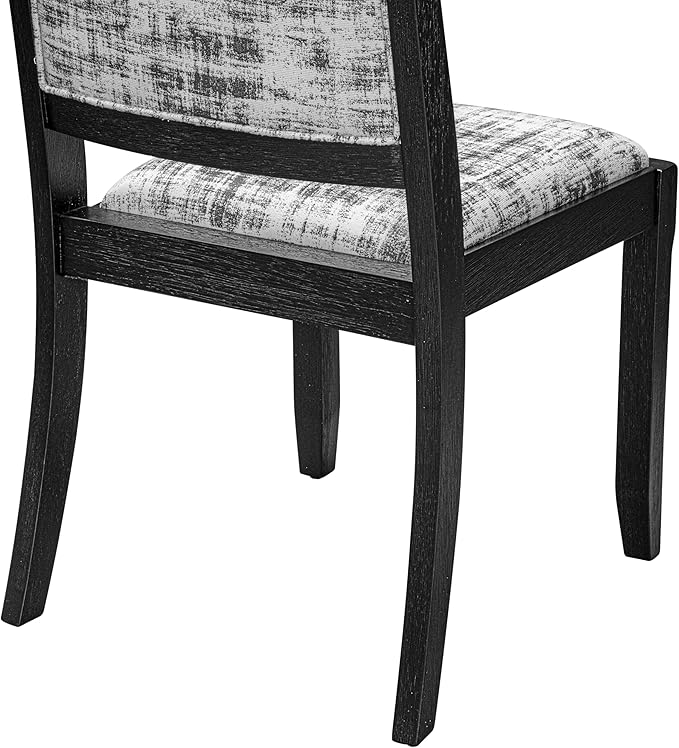 East West Furniture LGX27-BLK-30 -7 Piece Dining Set Includes a Rectangular - Image 15