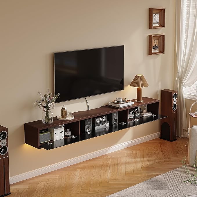 Floating TV Stand Matte Finish, Floating TV Console, Under TV Shelf - Image 4