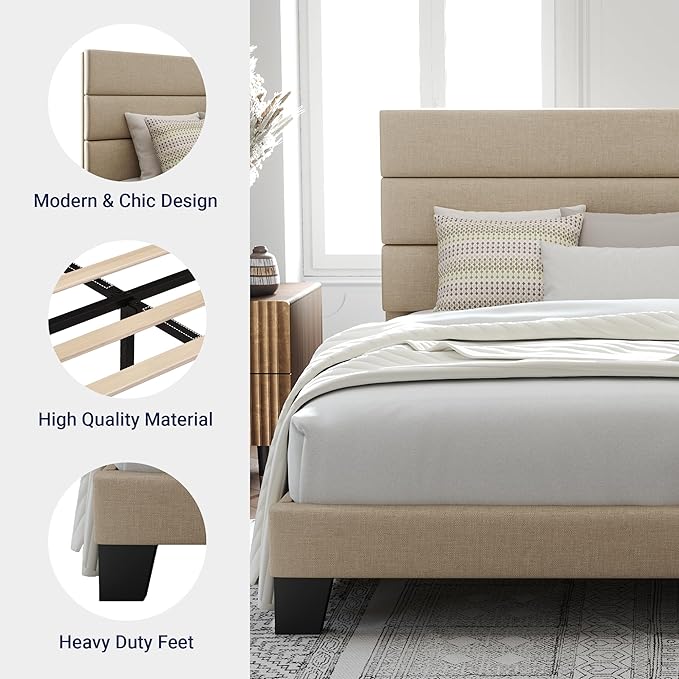 Allewie Queen Size Platform Bed Frame - Image 6