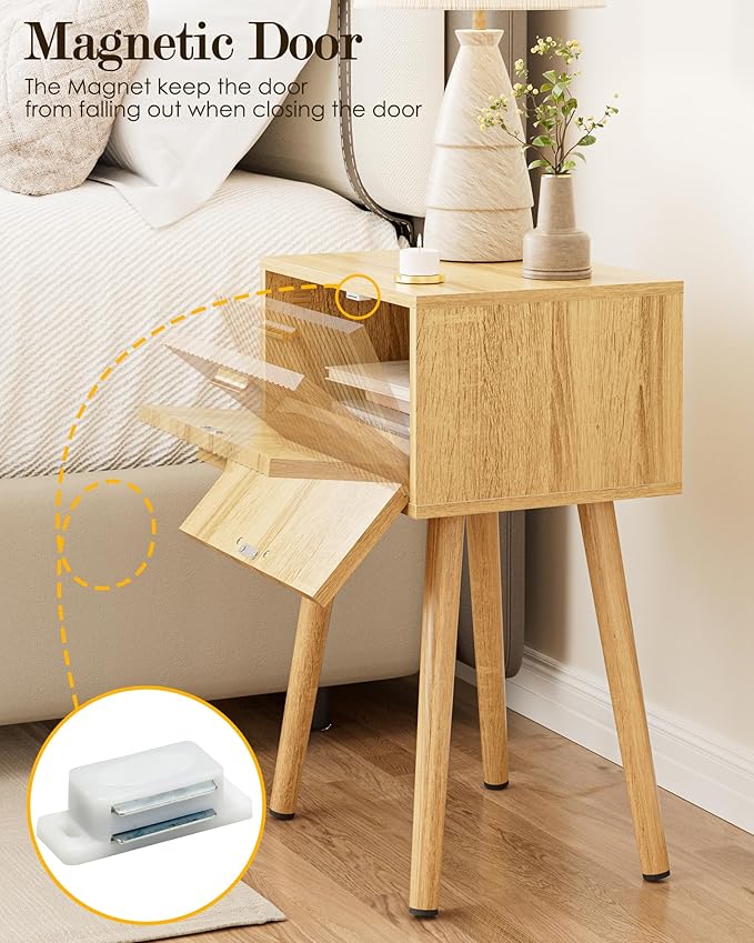 Night Stand, Oak Nightstand - Image 4
