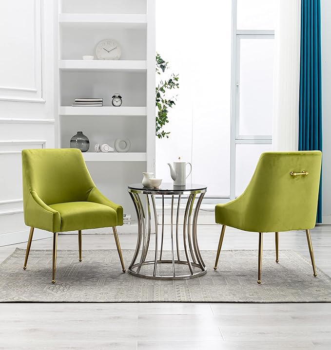 Velvet Dining Chairs, Furniture Collection Modern Contemporary Upholstered - Image 8