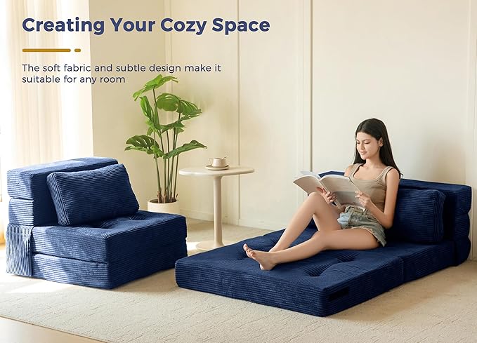 MAXYOYO Convertible Sofa Bed, Fold Out Sleeper Sofa - Image 3