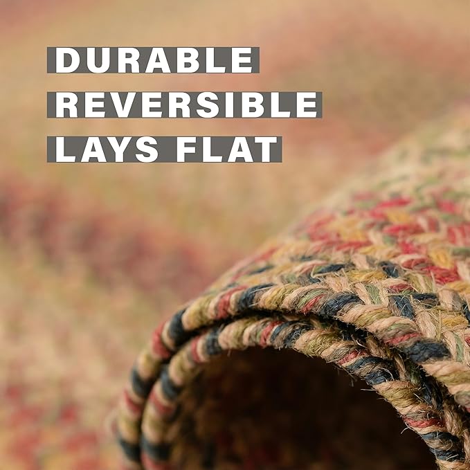 Kingston Jute Braided Rug Runners 22x72 – A Multicolor Braided Runner Rug to - Image 3