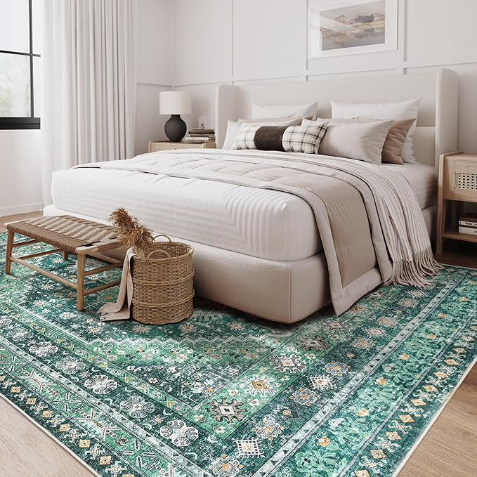 zesthome 8x10 Area Rugs for Living Room, Non-Slip Backing Washable Rugs - Image 7