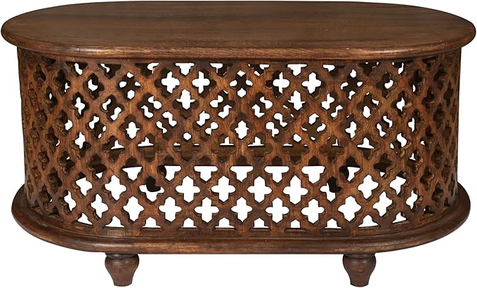 The Wooden Town Solid Mango Wood Coffee Table - Image 4