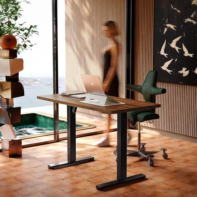HUANUO 43 x 24 inch Electric Standing Desk Adjustable Height, 4 Memory Height by HUANUO