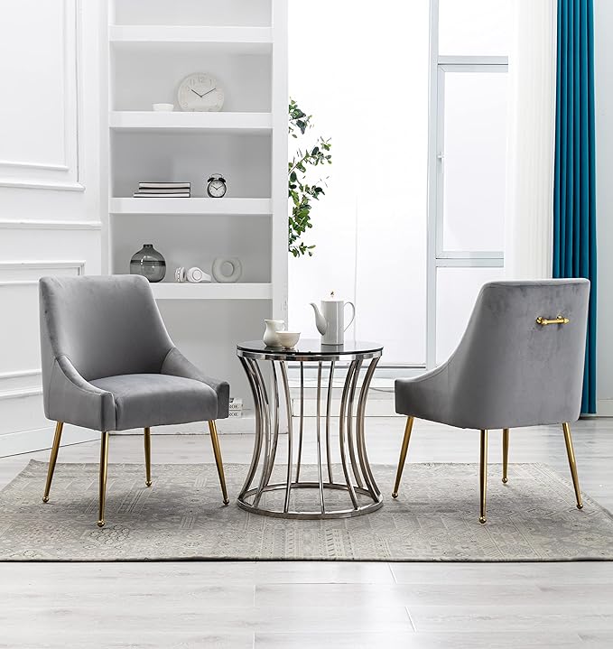 Velvet Dining Chairs, Furniture Collection Modern Contemporary Upholstered - Image 5