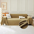 STACYPIK Wear-Resistant Chenille Yellow Sofa Cover, Couch Cover by STACYPIK