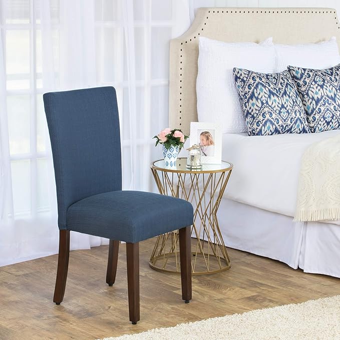 HomePop Parsons Classic Upholstered Accent Dining Chair, Single Pack, Dark Blue - Image 6