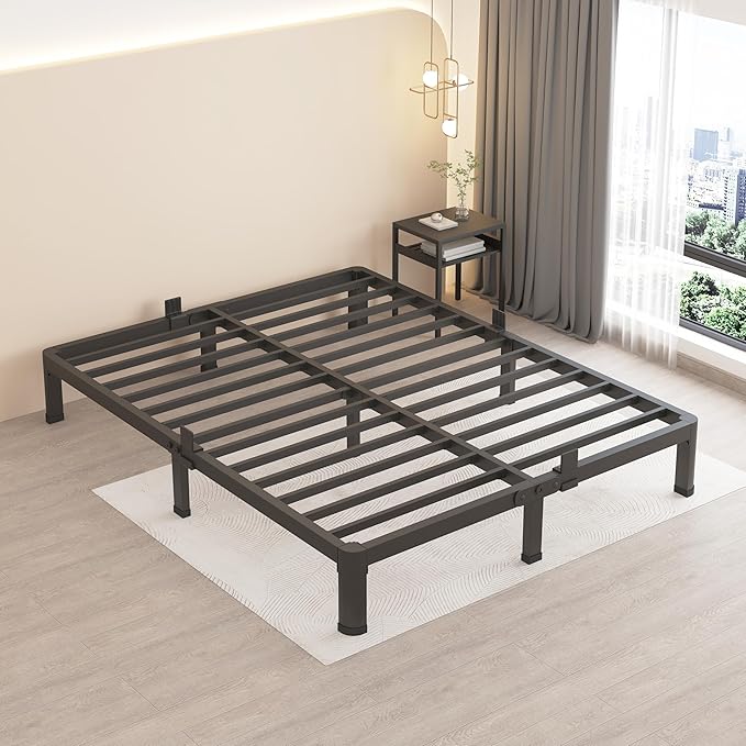 MAF 10 Inch King Metal Platform Bed Frame by MAF