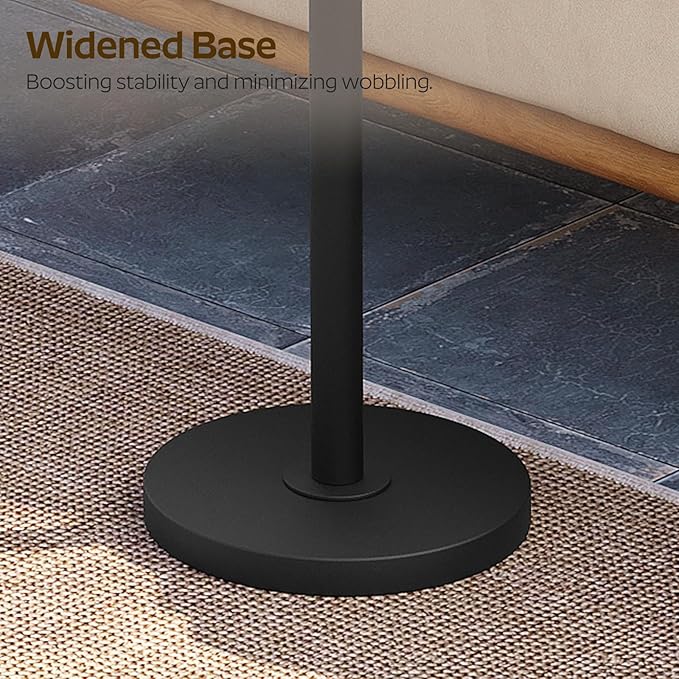 Round Side End Table for Small Spaces, Pedestal Style Martini Drink Side Table - Image 4