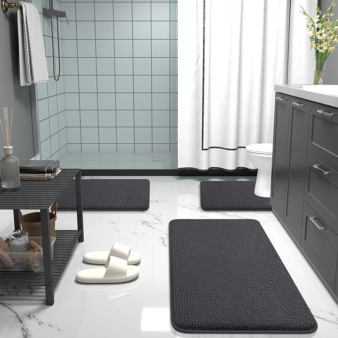 OLANLY Thick Memory Foam Bath Mat Rug 30x20, Extra Soft Absorbent Bathroom Rug - Image 7