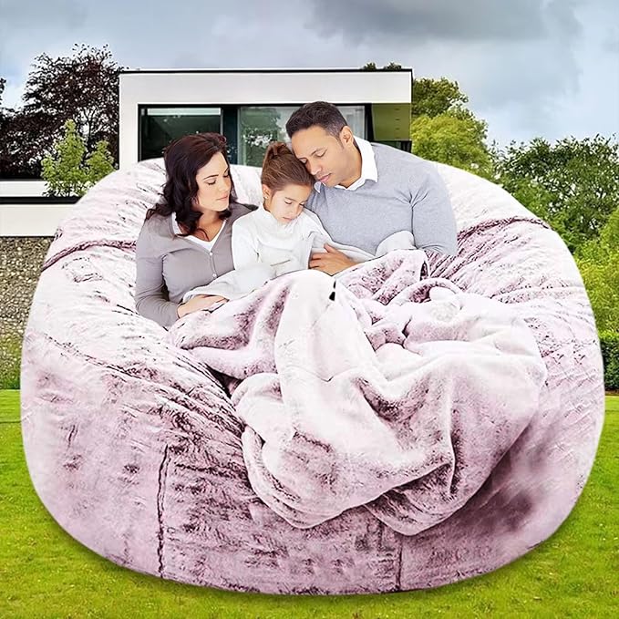 Bean Bag Chair for Adults Kids Without Filling Comfy Oversized Round Lazy Sofa - Image 8