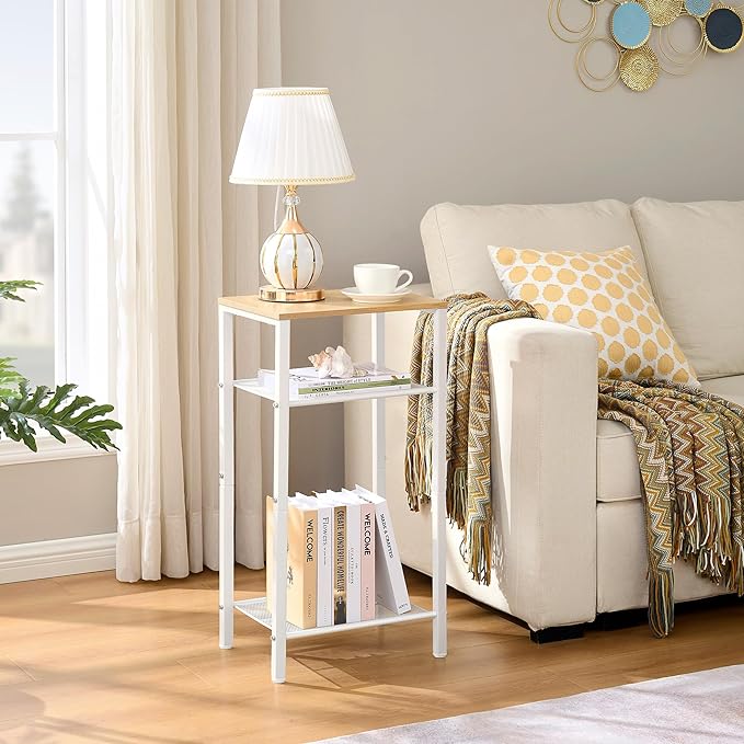 Hoctieon 3 Tier End Table, Telephone Table, Narrow Side Table - Image 2