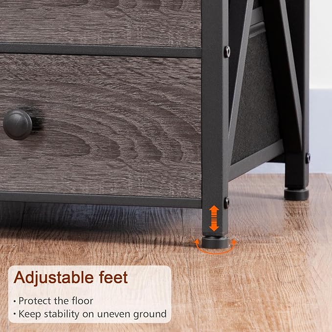 AMHANCIBLE Night Stand Set 2, LED Nightstand - Image 9