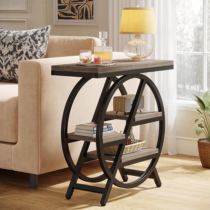 Tribesigns End Table for Living Room, 3-Tier Narrow Side Table - Image 3