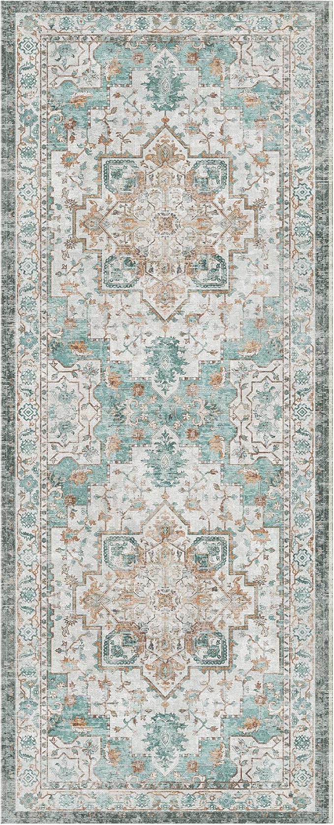 GENIMO 2x7 Runner Rugs for Hallway, Machine Washable Non Slip Vintage Rugs - Image 8