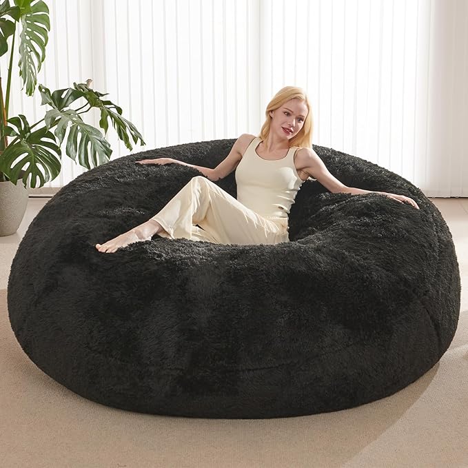 Bean Bag Cover, Faux Fur Comfy Bean Bag Covers by Unknown